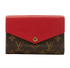 Louis Vuitton Pallas Compact Wallet, &pound;220, Accessories, Red, Canvas/Leather, Front view